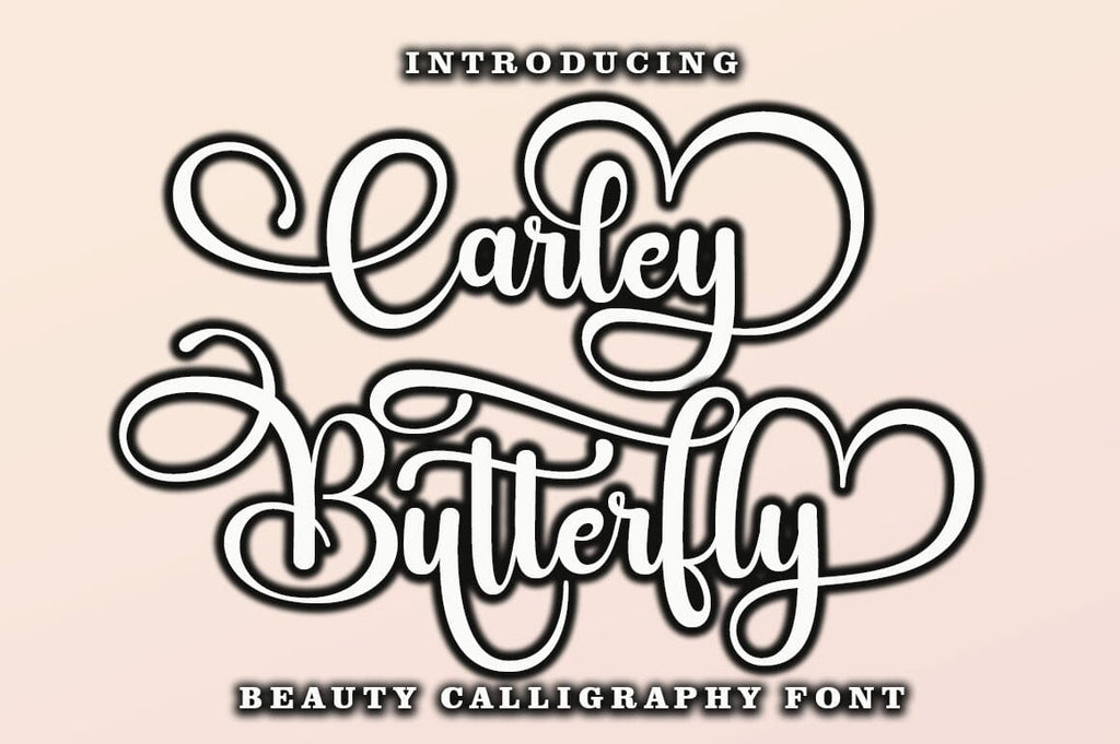 Carley Butterfly Script - So Fontsy