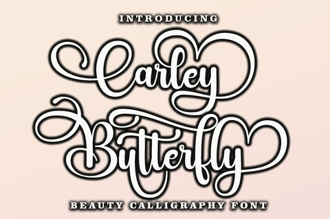 Carley Butterfly Script Font muhammadzeky 