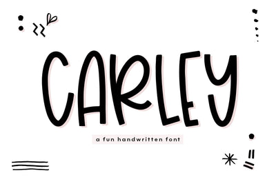 Carley - Quirky Handwritten Font Font KA Designs 