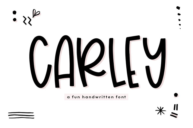 Carley - Quirky Handwritten Font Font KA Designs 