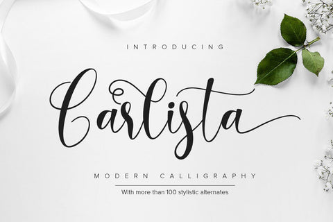 Carlista Script Font yumnatype 