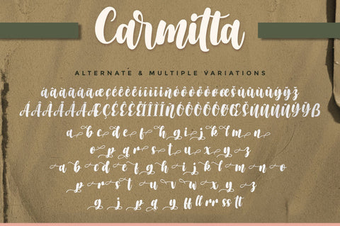 Carmitta - Modern Calligraphy font Font Ibey Design 