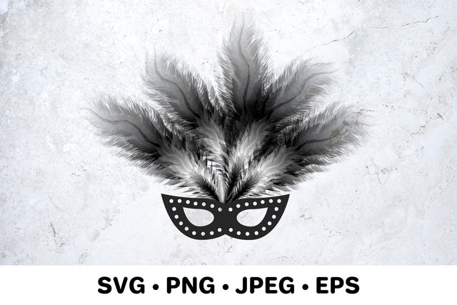 Carnival mask and feathers. Masquerade party. Sublimation design Sublimation LaBelezoka 