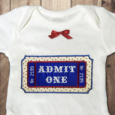 Carnival Ticket Applique Embroidery Embroidery/Applique Designed by Geeks 