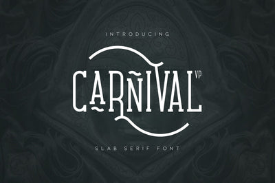 Carnival VP Slab - Latin & Cyrillic Font VPcreativeshop 