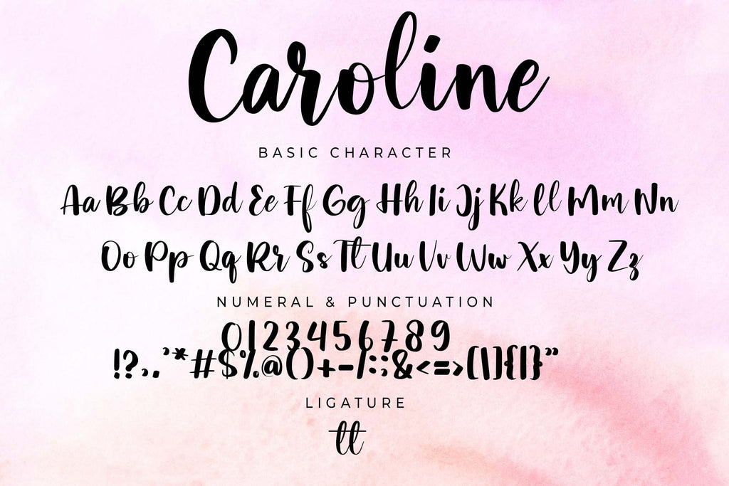 Fancy Script Caroline Caroline - So Fontsy