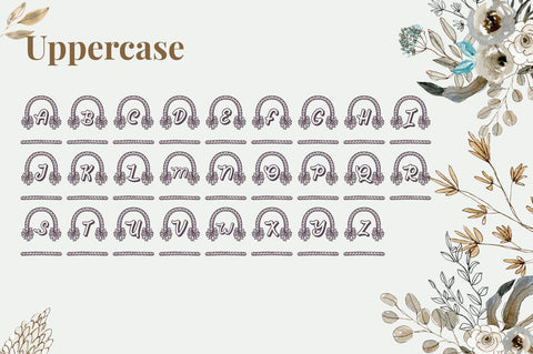 Carolyn Monogram Font Attype studio 