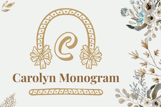 Carolyn Monogram Font Attype studio 