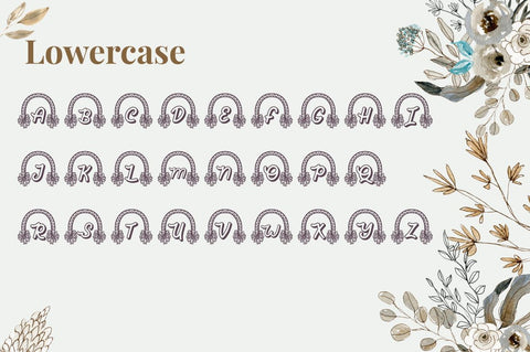 Carolyn Monogram Font Attype studio 