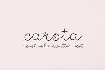 Carota Font Sunday Nomad 