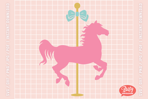 CAROUSEL HORSE | carnival, merry-go-round SVG SVG Partypantaloons 