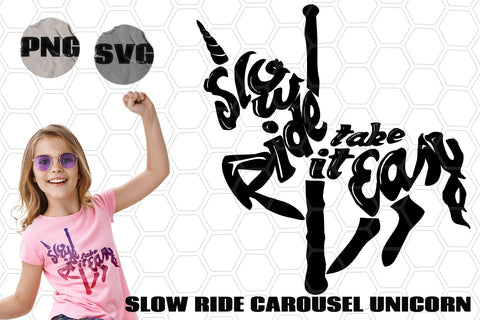 Carousel Unicorn Silhouette PNG SVG SVG AlexandHer Digital Art 