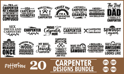 Carpenter SVG Designs Bundle SVG PatternFeed8 