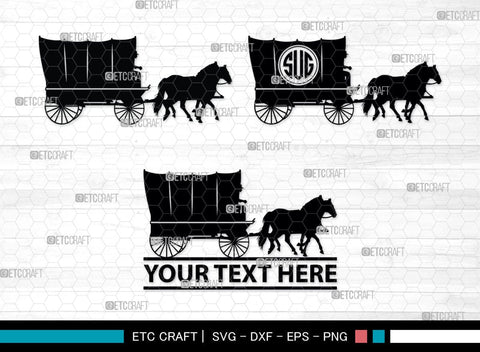 carriages Monogram, Carriages Silhouette, Horse Carriage Svg, Horse Svg, Carriages Svg, SB00039 SVG ETC Craft 