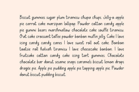 Carrot Cake Font Cotton White Studio 