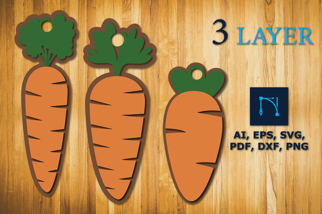 Carrot Easter Basket Hanger SVG Cut File SVG MD JOYNAL ABDIN 