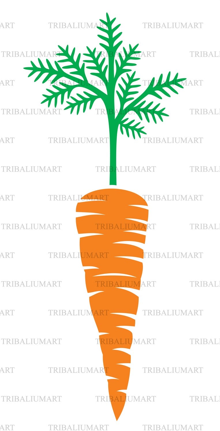 Carrot. Cut files for Cricut. Clip Art silhouette (eps, svg, pdf, png ...