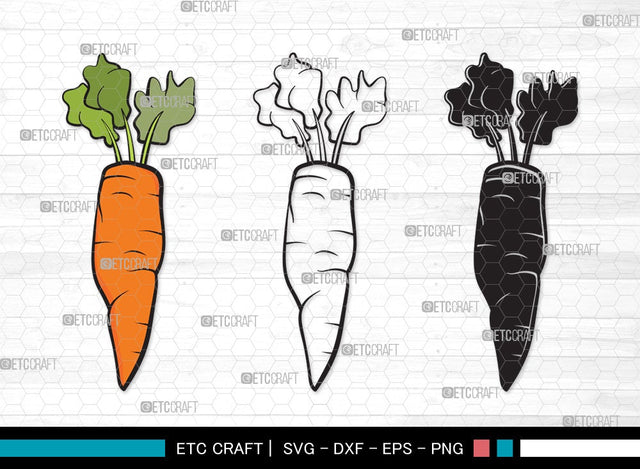 Carrot SVG | Vegetable Svg | Easter Svg | Food Svg | Carrot Bundle | Carrot Clipart SVG ETC Craft 