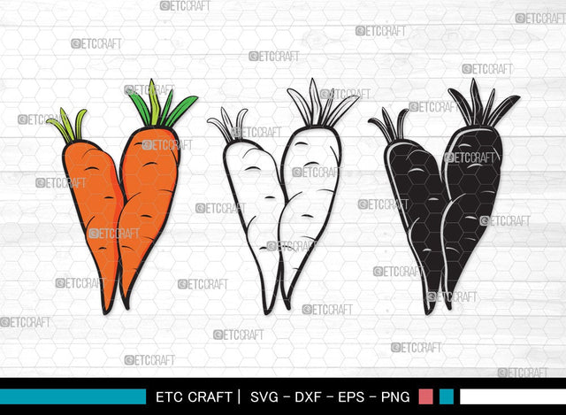 Carrot SVG | Vegetable Svg | Easter Svg | Food Svg | Carrot Bundle | Carrot Clipart SVG ETC Craft 