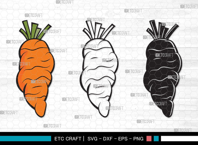 Carrot SVG | Vegetable Svg | Easter Svg | Food Svg | Carrot Bundle | Carrot Clipart SVG ETC Craft 