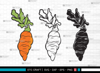 Carrot SVG | Vegetable Svg | Easter Svg | Food Svg | Carrot Bundle | Carrot Clipart SVG ETC Craft 