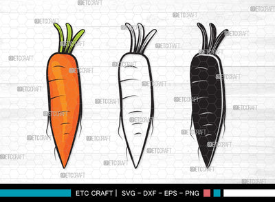 Carrot SVG | Vegetable Svg | Easter Svg | Food Svg | Carrot Bundle | Carrot Clipart SVG ETC Craft 