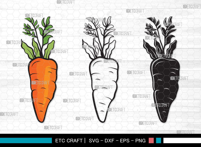 Carrot SVG | Vegetable Svg | Easter Svg | Food Svg | Carrot Bundle | Carrot Clipart SVG ETC Craft 