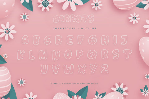 Carrots - Display Font Font Alpaprana Studio 
