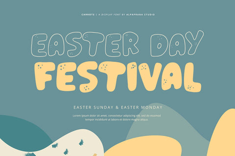 Carrots - Display Font Font Alpaprana Studio 