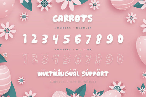Carrots - Display Font Font Alpaprana Studio 