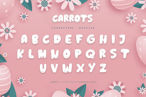 Carrots - Display Font Font Alpaprana Studio 
