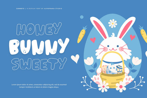 Carrots - Display Font Font Alpaprana Studio 