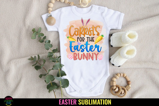 Carrots for Easter bunny I Easter Sublimation I Easter PNG Sublimation Happy Printables Club 