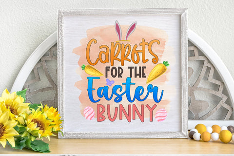 Carrots for Easter bunny I Easter Sublimation I Easter PNG Sublimation Happy Printables Club 