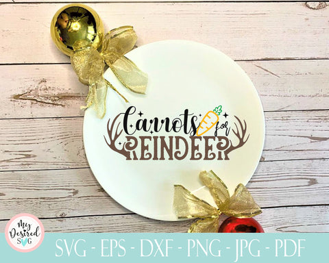 Carrots for Reindeer SVG, Santa's Reindeer, christmas reindeer, holiday svg, christmas cookies, cookies for santa, kids christmas svg, eps SVG MyDesiredSVG 