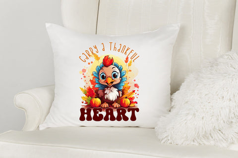 Carry a Thankful Heart | Thanksgiving PNG Sublimation Sublimation CraftLabSVG 