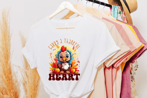 Carry a Thankful Heart | Thanksgiving PNG Sublimation Sublimation CraftLabSVG 