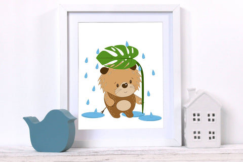 Cartoon animal - cute lion sublimation design Sublimation LuckyTurtleArt 