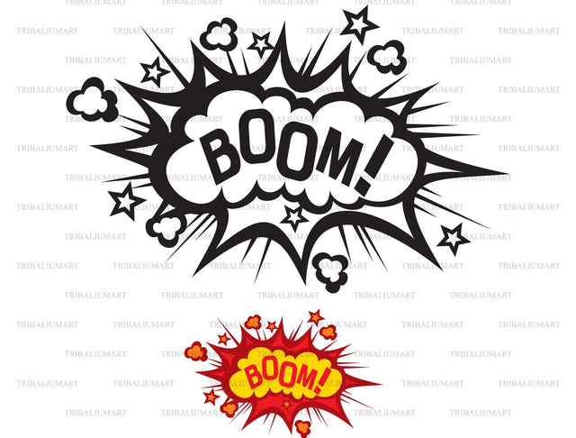 Cartoon Boom SVG TribaliumArtSF 