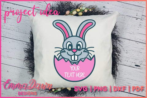 Cartoon Bunny Rabbit SVG, Cute Easter Bunny SVG SVG Emma Dawn Designs 