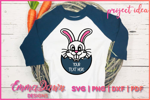 Cartoon Bunny Rabbit SVG, Cute Easter Bunny SVG SVG Emma Dawn Designs 