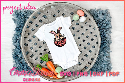 Cartoon Bunny Rabbit SVG, Cute Easter Bunny SVG SVG Emma Dawn Designs 