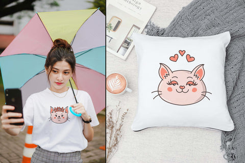 Cartoon Cats Sublimation Rin Green 