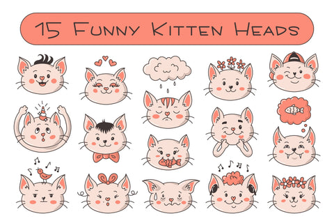 Cartoon Cats Sublimation Rin Green 