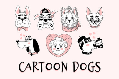 Cartoon Dogs Sublimation Rin Green 