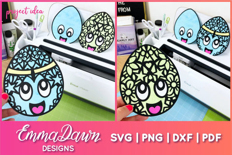 Cartoon Easter Egg SVG | Mandala Easter Eggs SVG SVG Emma Dawn Designs 