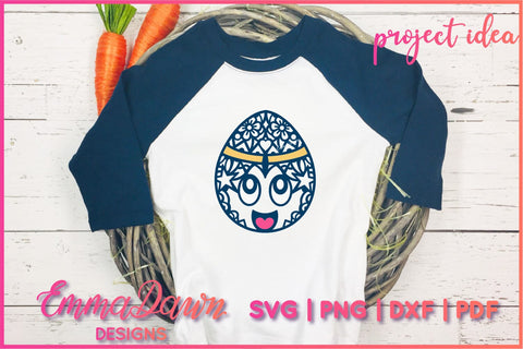 Cartoon Easter Egg SVG | Mandala Easter Eggs SVG SVG Emma Dawn Designs 
