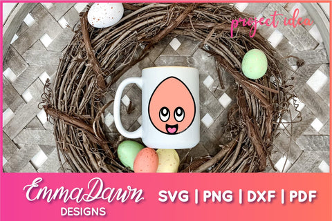 Cartoon Easter Egg SVG | Mandala Easter Eggs SVG SVG Emma Dawn Designs 