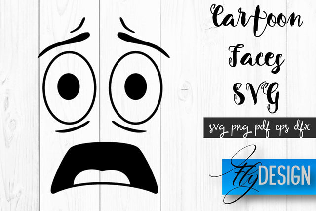 Cartoon Face SVG | Funny Face SVG Design | Funny Emotions SVG Quotes SVG Fly Design 