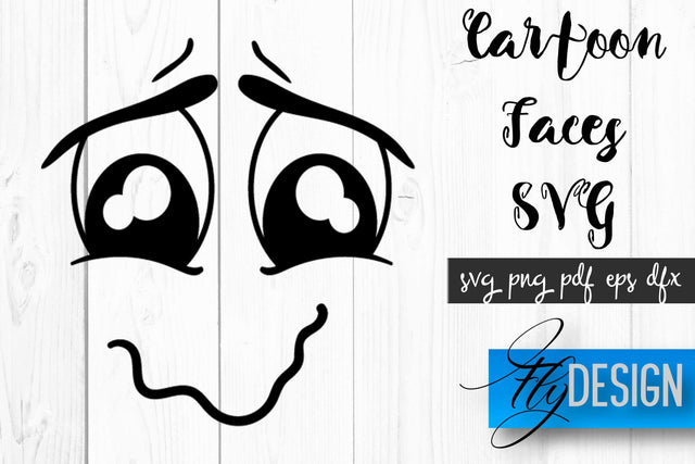 Cartoon Face SVG | Funny Face SVG Design | Funny Emotions SVG Quotes SVG Fly Design 